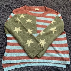 Pol American Flag sweater Women’s size small